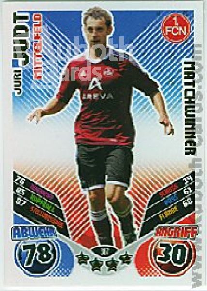 Soccer 2011/12 Topps Match Attax - No 367 - Juri Judt