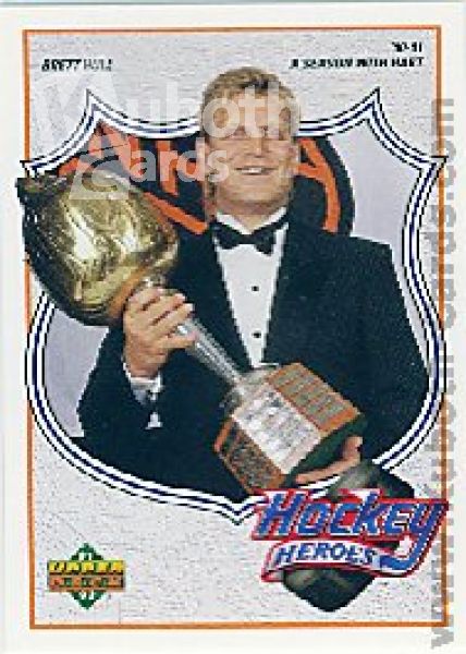 NHL 1991-92 Upper Deck Brett Hull Heroes - No 8 of 9 - Brett Hull