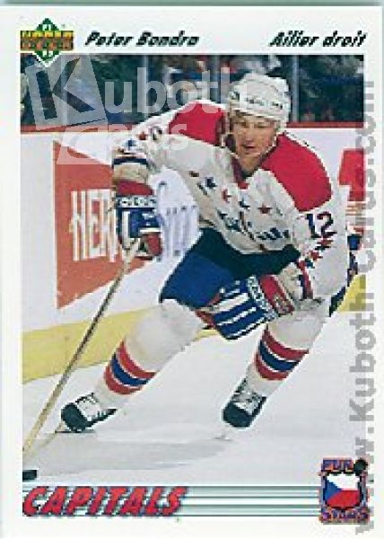 NHL 1991-92 Upper Deck Euro-Stars French - No E12 - Peter Bondra