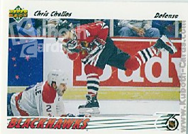 NHL 1991-92 Upper Deck - No 354 - Chris Chelios