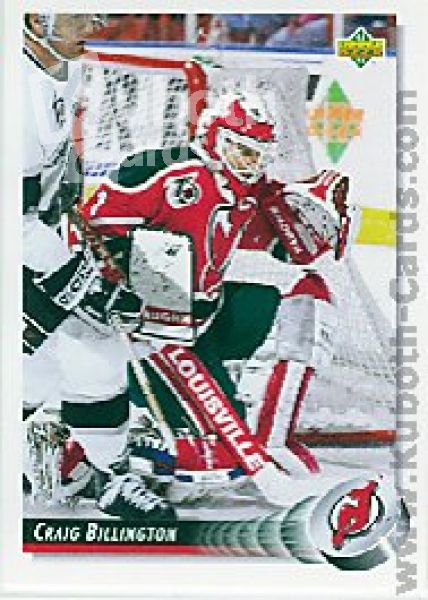 NHL 1992 / 93 Upper Deck - No 315 - Craig Billington