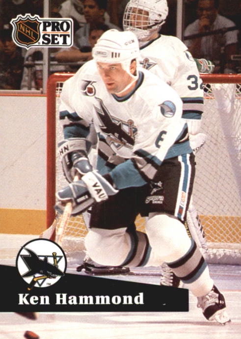 NHL 1991-92 ProSet French - No 484 - Ken Hammond