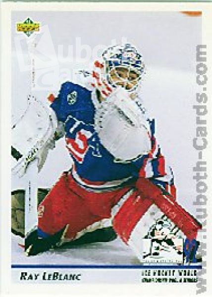 NHL 1992 / 93 Upper Deck - No 381 - Ray LeBlanc