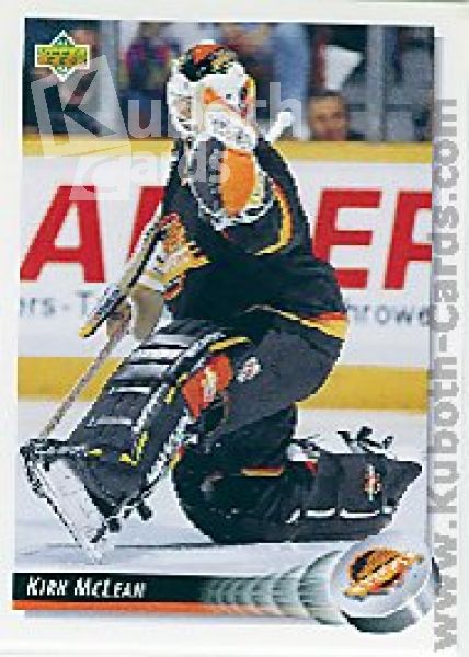 NHL 1992 / 93 Upper Deck - No 299 - Kirk McLean