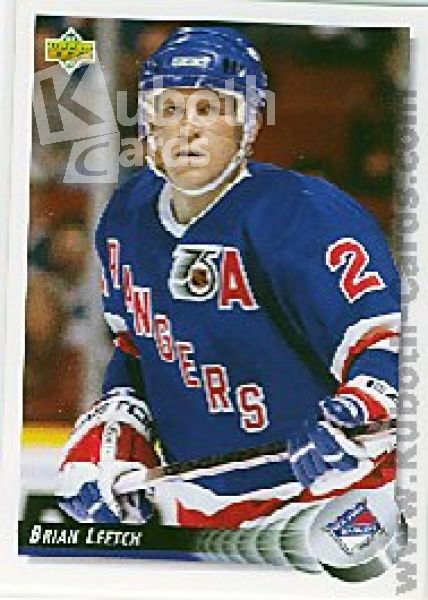 NHL 1992 / 93 Upper Deck - No 284 - Brian Leetch