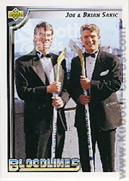 NHL 1992 / 93 Upper Deck - No 36 - Joe & Brian Sakic