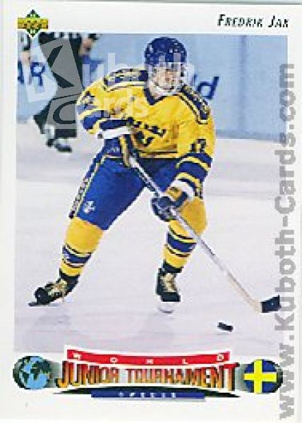 NHL 1992 / 93 Upper Deck - No 230 - Fredrik Jax