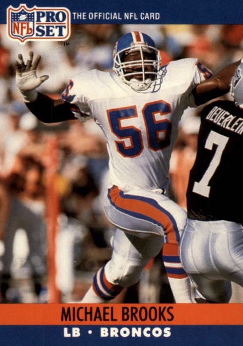 NFL 1990 ProSet - No 485 - Michael Brooks