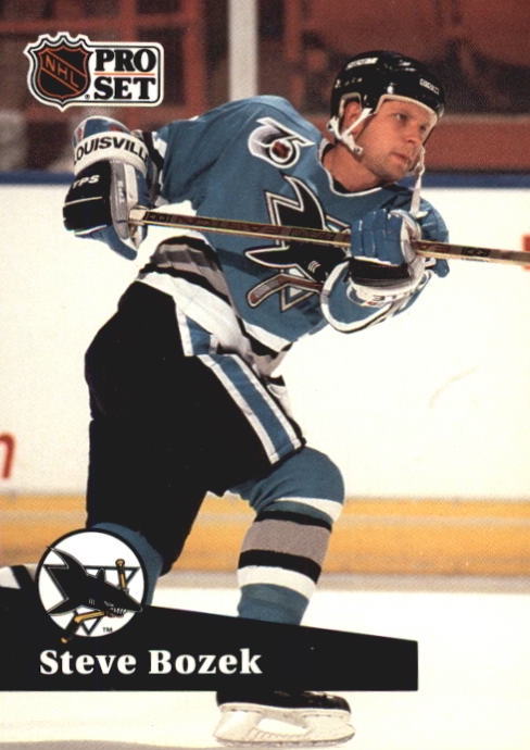 NHL 1991-92 ProSet - No 486 - Steve Bozek