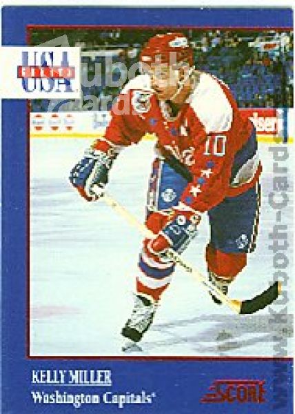 NHL 1992 / 93 Score USA Greats - No 14 of 15 - Kelly Miller