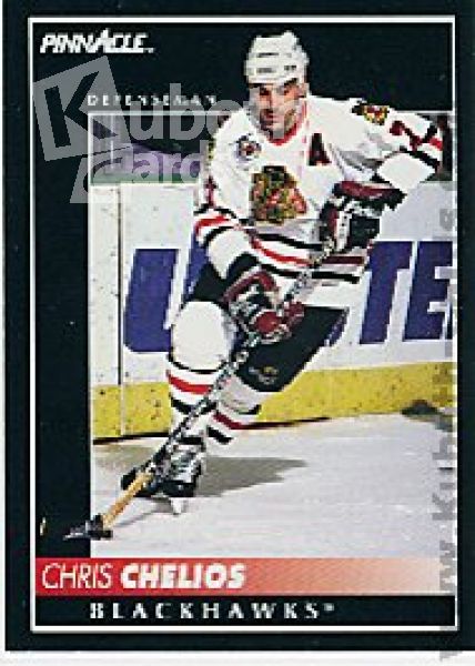 NHL 1992/93 Pinnacle - No. 109 - Chris Chelios