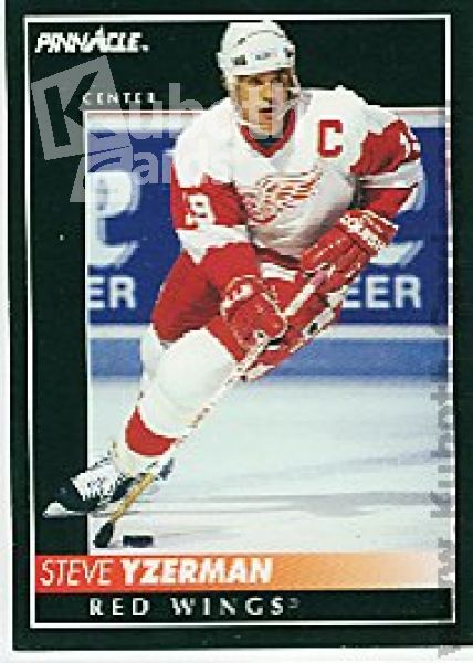 NHL 1992 / 93 Pinnacle - No 350 - Steve Yzerman