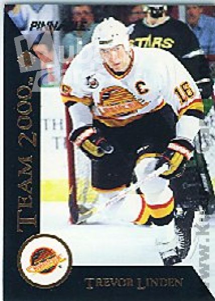 NHL 1992 / 93 Pinnacle Team 2000 French - No 24 of 30 - Trevor Linden