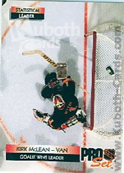 NHL 1992/93 ProSet - No 250 - Kirk McLean