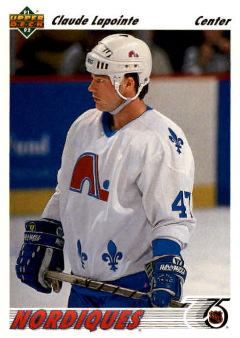 NHL 1991-92 Upper Deck - No 488 - Claude Lapointe