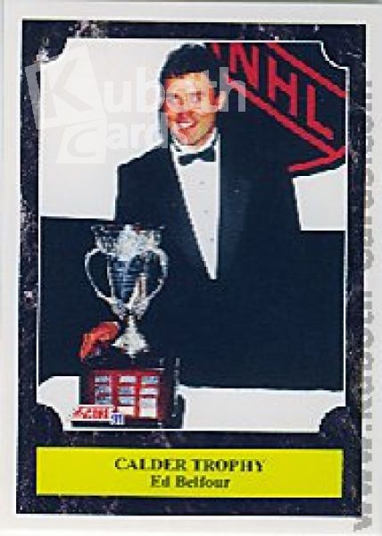 NHL 1991-92 Score American - No 430 - Ed Belfour