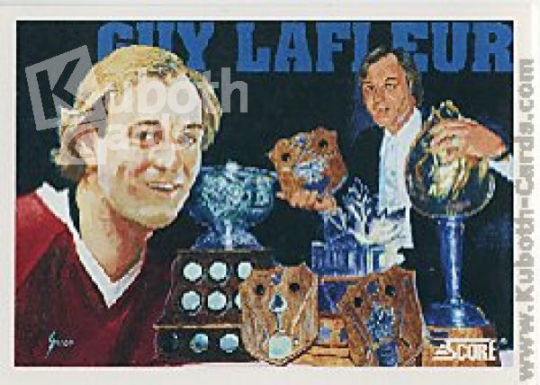 NHL 1991-92 Score American - No 402 - Guy Lafleur