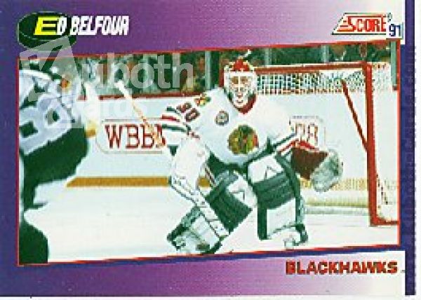 NHL 1991-92 Score American - No 290 - Ed Belfour