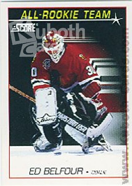 NHL 1991-92 Score American - No 348 - Ed Belfour