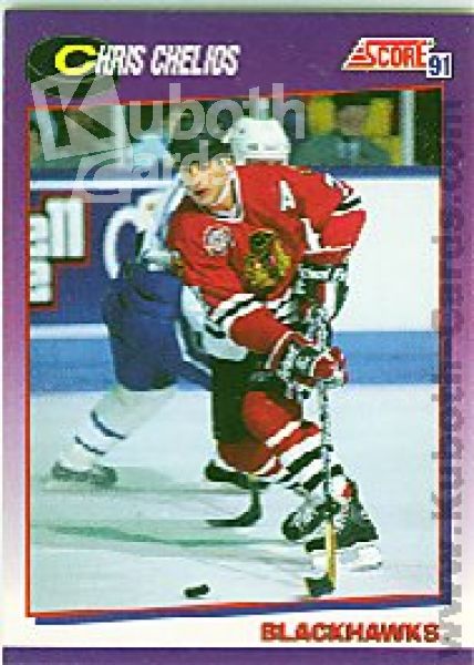 NHL 1991-92 Score American - No 235 - Chris Chelios