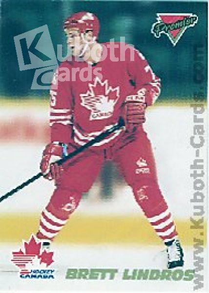 NHL 1993 / 94 Topps Premier Team Canada - No 1 of 19 - Brett Lindros