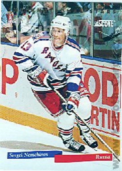 NHL 1993 / 94 Score International Stars Canadian - No 16 of 22 - Sergei Nemchinov