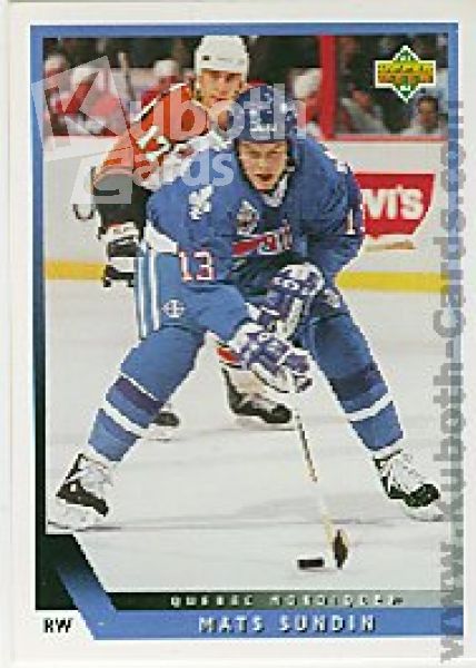 NHL 1993 / 94 Upper Deck - No 419 - Mats Sundin