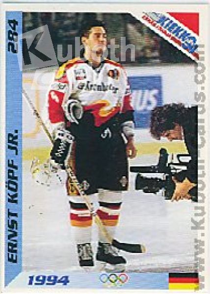 NHL 1994 Kiekko Keräilysarja - No 284 - Ernst Köpf jr.
