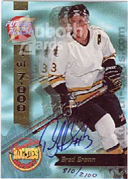 NHL 1995 Signature Rookies Future Flash Signatures - No FF2 - Brad Brown