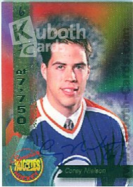 NHL 1995 Signature Rookies Signatures - No. 48 - Corey Nielson