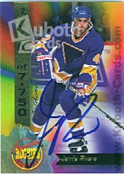 NHL 1995 Signature Rookies Signatures - No 36 - Jamie Rivers