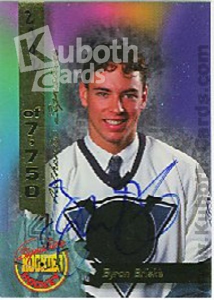 NHL 1995 Signature Rookies Signatures - No 58 - Byron Briske