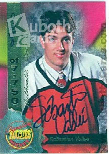 NHL 1995 Signature Rookies Signatures - No 55 - S. Vallee