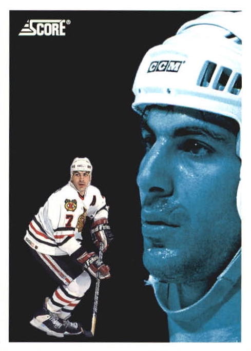 NHL 1992 / 93 Score - No 497 - Chris Chelios