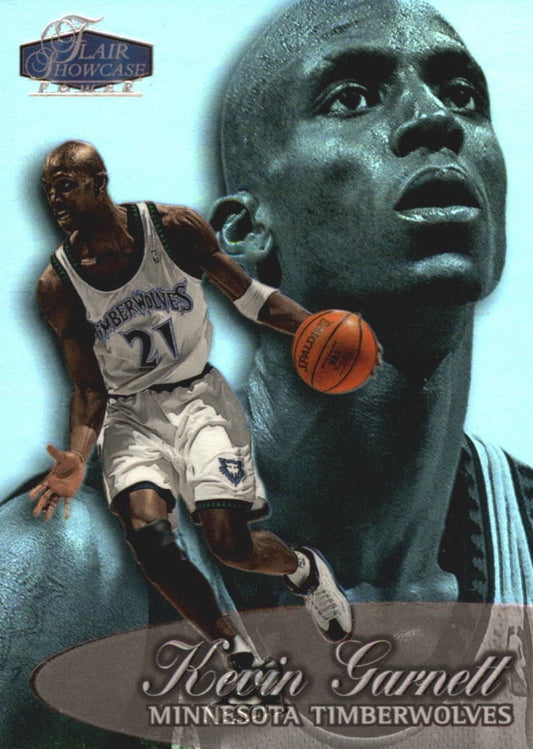 NBA 1998 / 99 Flair Showcase Row 3 - No 4 - Kevin Garnett