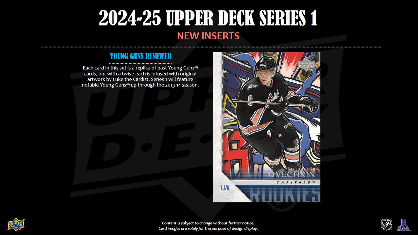 NHL 2024-25 Upper Deck Series 1 Gravity Feed Retail