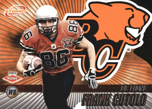 NFL 2003 Atomic CFL - No 4 - Frank Cutolo