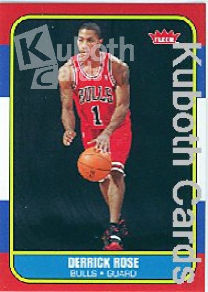 NBA 2008-09 Fleer 1986-87 Rookies - No 86R-163 - Derrick Rose