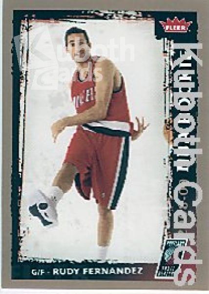 NBA 2008 / 09 Fleer - No 235 - Rudy Fernandez