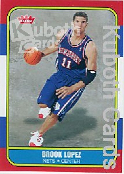 NBA 2008-09 Fleer 1986-87 Rookies - No 86R-171 - Brook Lopez