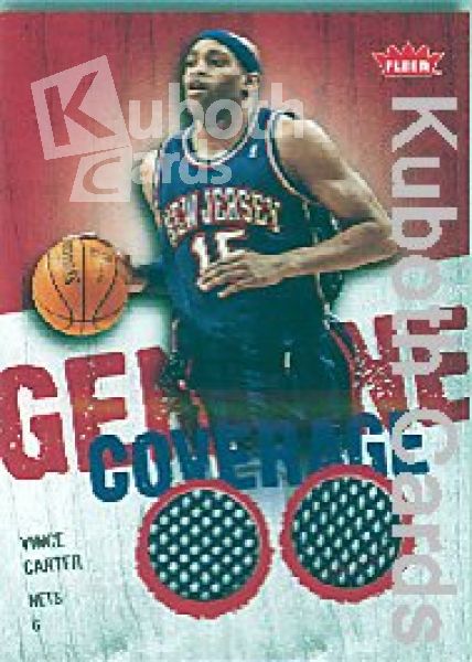 NBA 2008 / 09 Fleer Genuine Coverage - No GC-VC - V. Carter