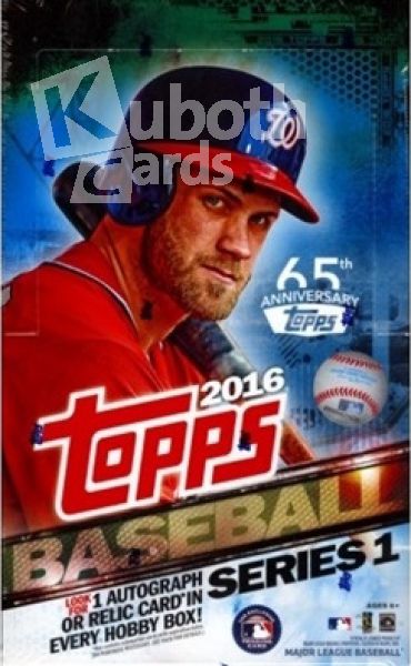 MLB 2016 Topps Serie 1 Hobby - Päckchen