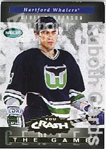 NHL 1994 / 95 Parkhurst Crash The Game Gold - No G10 - Geoff Sanderson