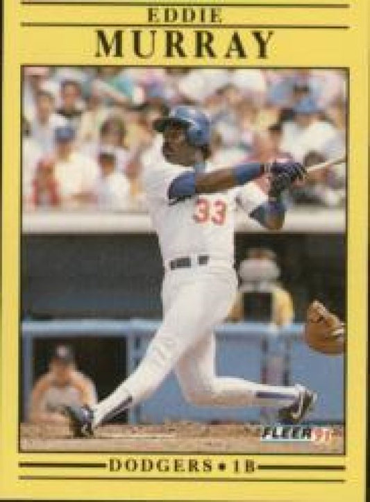 MLB 1991 Fleer - No. 214 - Eddie Murray