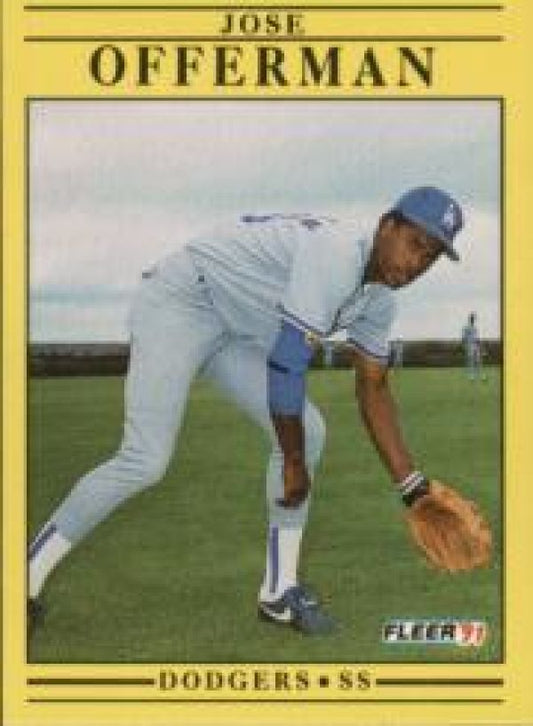MLB 1991 Fleer - No. 216 - Jose Offerman