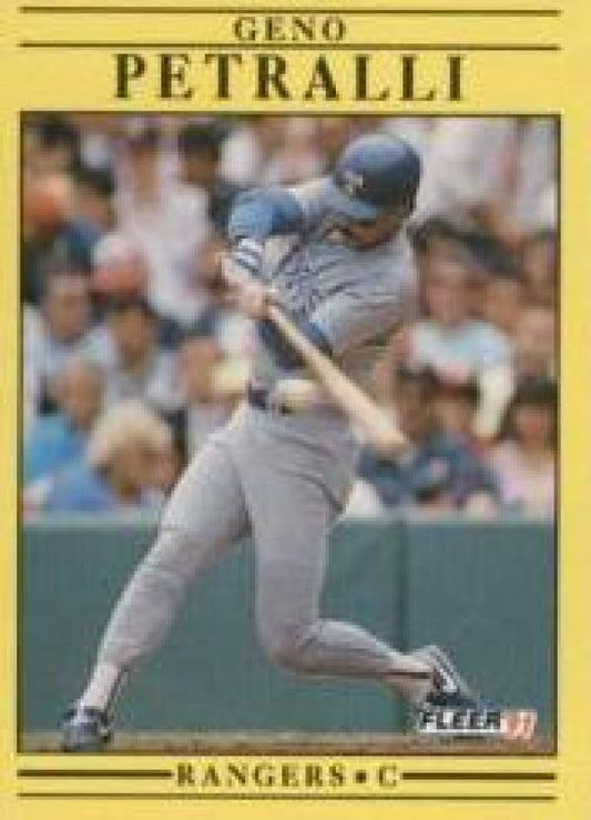 MLB 1991 Fleer - No. 296 - Geno Petralli