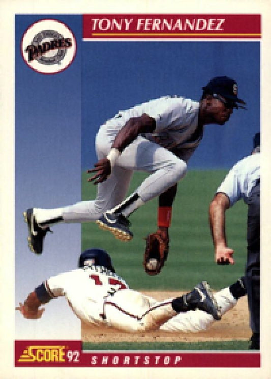 MLB 1992 Score - No 645 - Tony Fernandez