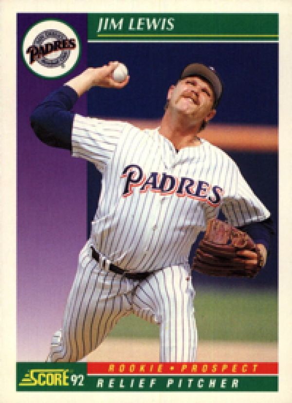 MLB 1992 Score - No 852 - Jimmy Lewis