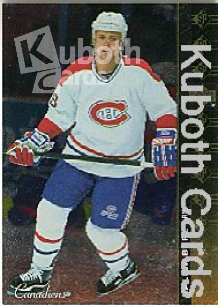 NHL 1994 / 95 Upper Deck SP Inserts - No SP-131 - Bure