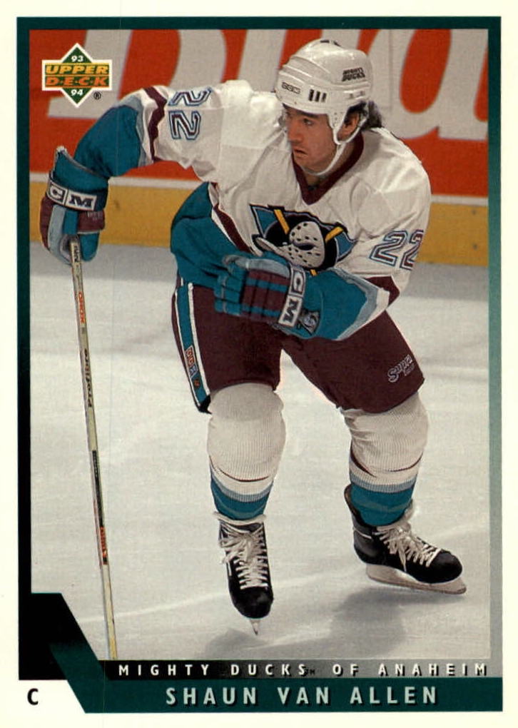 NHL 1993 / 94 Upper Deck - No 506 - Shaun van Allen